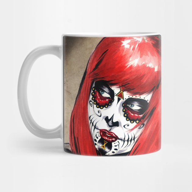 Day Of The Dead Black Widow by ArtofBREED